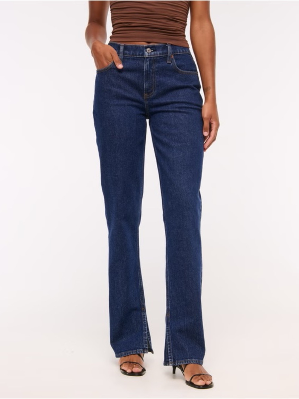 Abercrombie Mid-Rise Curve Love 90’s Straight
